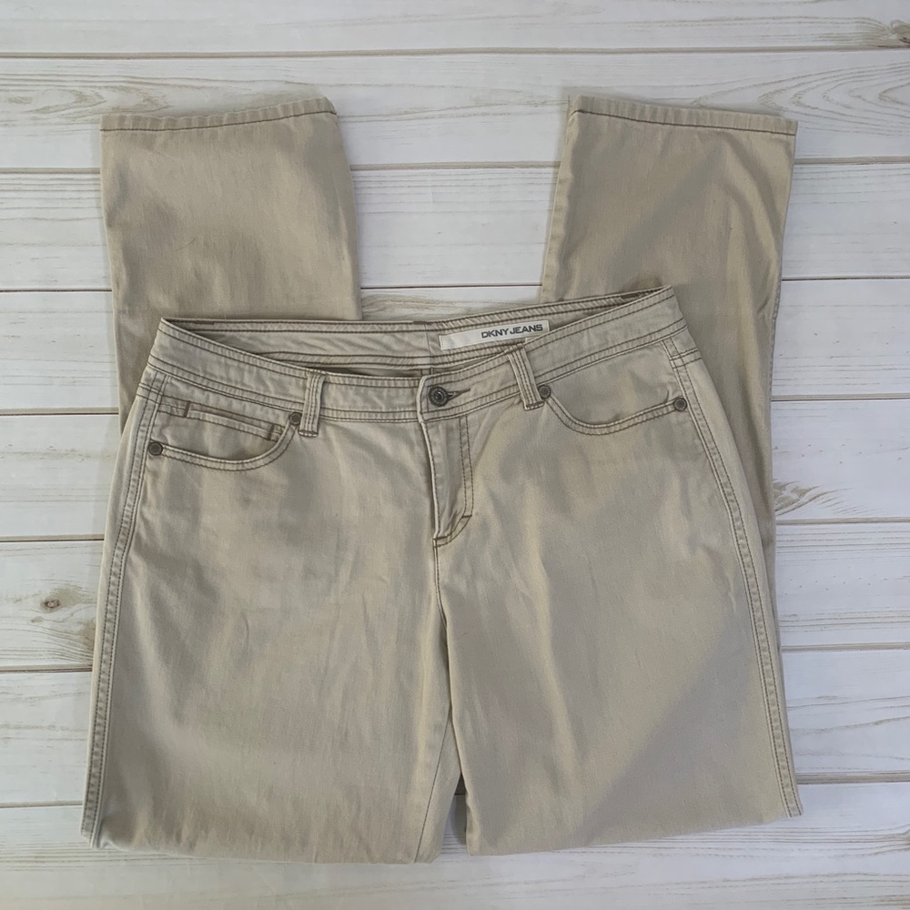 Cream trouser pant by DKNY
